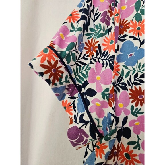 Kate Spade New York Women's Large Soft Multicolor Floral Button Front - Picture 4 of 9